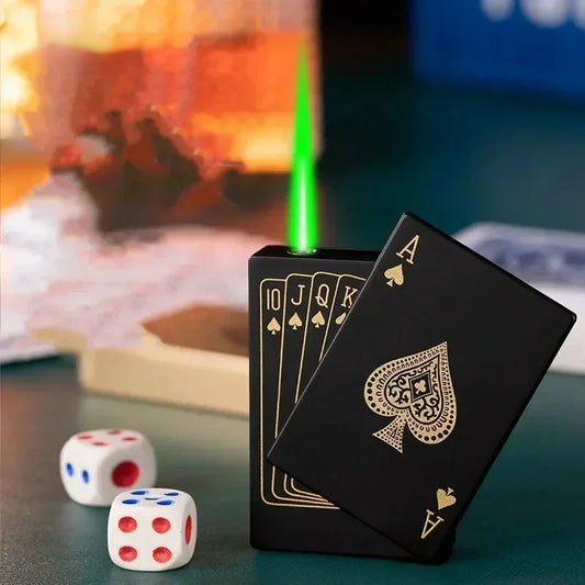 Playing Card Jet Flame Butane Torch Lighter