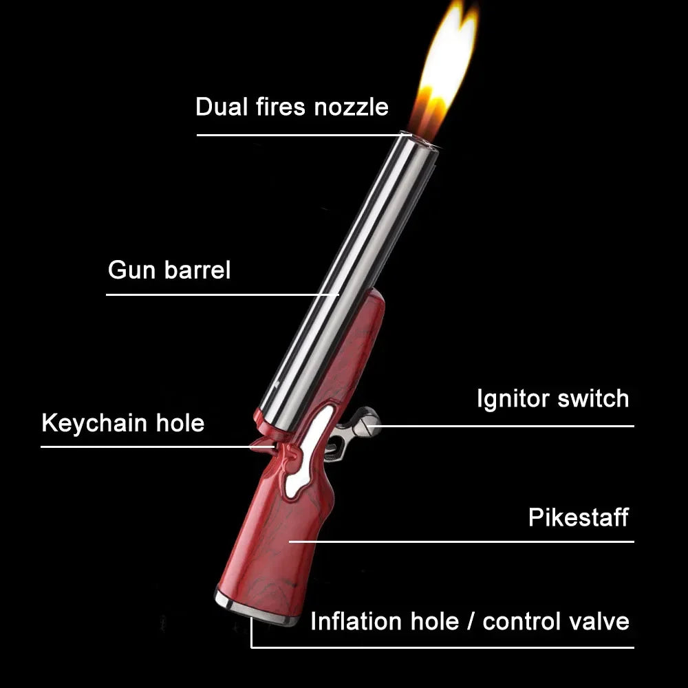 Windproof Double Flame Gun Lighter