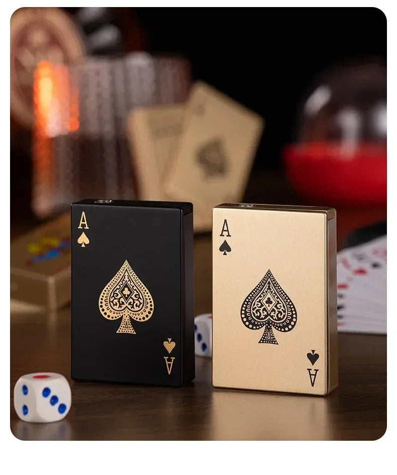 Playing Card Jet Flame Butane Torch Lighter