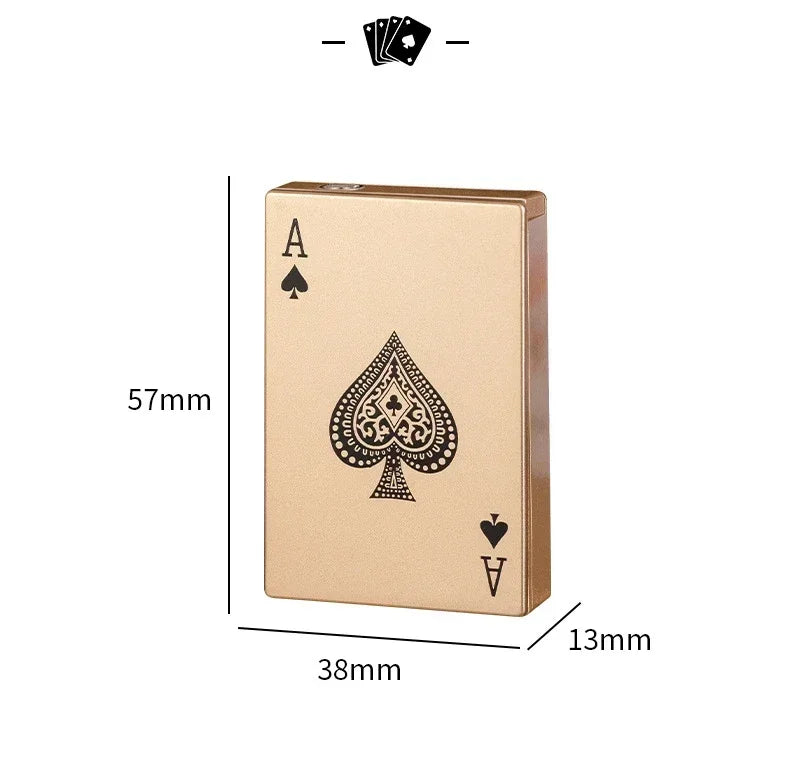 Playing Card Jet Flame Butane Torch Lighter